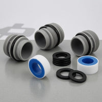 4 Pieces Sealing Rings Threaded Pool Hose Adapter PTFE Threaded Pool Hose Fitting Thread Seal Tape Stepped Barb Adapter