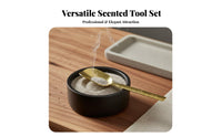 Traditional Design Incense Burner Cleaning Tool Set Finely Polished Incense Ash Tool Kit Long-Lasting Altar Cleaning Supply Kit Ergonomic Handle for Meditation Practitioners, Spiritual Seekers Enthusiasts, Temples, Study, Tea Rooms, Mindful Movement
