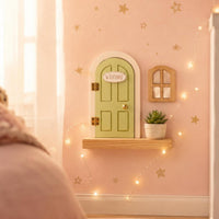 Fairy Door Set Rounded Arch Home Decor Hand Painted