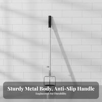 Agricultural Film Hole Puncher Saves Labor Manual Mulch Layer Hole Cutter Sharp Serrated Blade Standing Soil Puncher for Farmers, Greenhouse