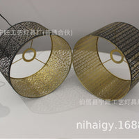 餐厅吊灯铁艺灯罩钻石灯罩架加工简约个性创意吊灯灯罩网罩
