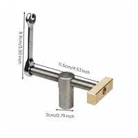 Ratchet Vise Mechanism Hardwood Vise Hardware CNC Machined Ratchet Clamp Benchtop Dog Clamp for Carpenters, Workshop