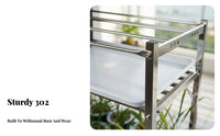 With Water Trays Multi-Tier Rolling Flowering Plant Rack Indoor and Outdoor Use Multi-Tiered Plant Stand Rust Resistant Flower Shelf Space-Saving for Apartment Dwellers, Homeowners, Gardeners, Balcony, Garden, Living Room, Bedroom