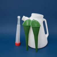 Corrugated Spout Engine Oil Filling Jug Funnel Attachments Oil Measuring Jug Molded Handle Graduated Measuring Container