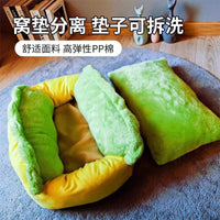 Hot Dog Shaped Pet Bed, Washable, Indoor Use