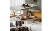 Wood Serving Tray Wooden Dessert Tray Rectangular for Hosts, Cafes