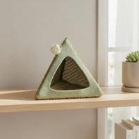 Hanging Bird Hut Chew Resistant Triangle Parrot Nest Breathable for Small Birds