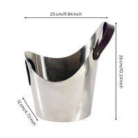 Champagne Container Decorative Stainless Steel Ice Container Easy to Clean