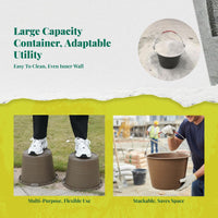 Durable plastic pail for storage