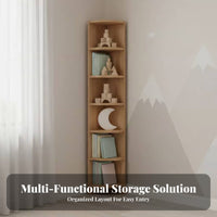 Freestanding Bookcase with Glass Doors Large Capacity for Living Room, Bedroom