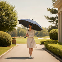 Automatic Open Umbrella with Curved Handle Classic Large Golf Umbrella Sturdy Heavy Duty for Travel