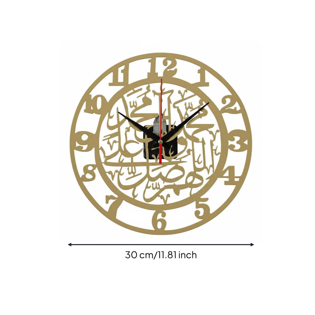 Cut Acrylic Timepiece Modern Design Acrylic Wall Timepiece Easy to Install