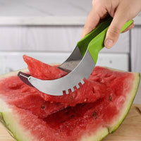 Stainless Steel Watermelon Cube Cutter Multi Functional Watermelon Slice Tool Rust Resistant Melon Cutter Scoop Easy to Clean for Home, Fruit Prep