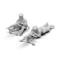 1/72二战兵人1/64怀旧小兵1/35士兵军人白模小摆件微缩兵人微型