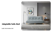 Double-PurposeUse Fold-extendable Futon Bed Foldable Design Sleeper Sofa Multi-Functional transformable Furniture Space-Saving for Apartment Dwellers, Pet Owners, homeowners with Guests, Small areas, Living Room