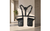 Hands-Unrestricted Chest Bag with Adjustable Harness Slim Chest Bag with Harness Pack Ambidextrous for Commuting