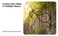 Home Decor Decorative Iron Hook Rust-Colored Shabby Chic