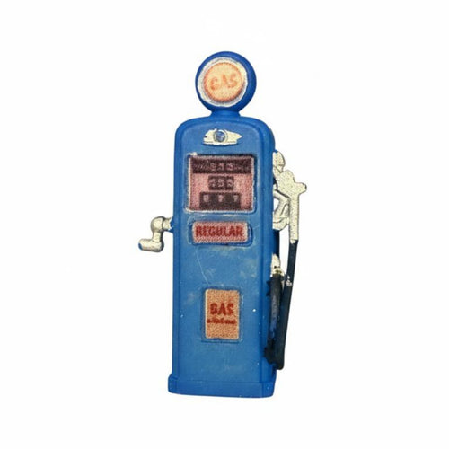 1/64 Scale Gas Pump Realistic Detail Miniature Retro Gas Pump Resin Material Micro Landscape Ornament for Hobbyists