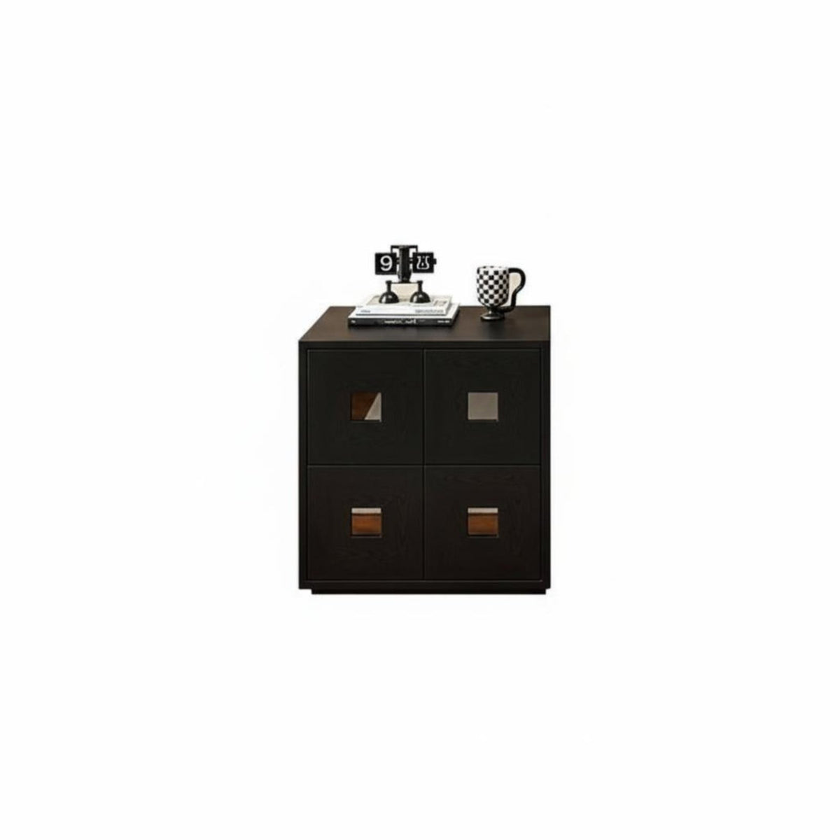 Arched Door Nightstand Retro design Furnishing mid-centurydleera Modern Design sleek Rounded Corners for Homeowners, Living Room
