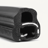 EPDM Rubber Seal Strip with Steel Core, Automotive Door Seal Strip, Car Door Rub #variant:UC-02 U-shaped Seal Ring