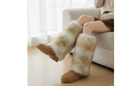 Synthetic Pile Leg Warmers Soft Leg Warmers Shaggy Boot Covers for Women, Dancers, Winter, Streetwear, Festivals