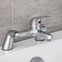 2 Pieces Angled Design Bathtub Faucet Mounting Legs Chrome Finish Faucet Bent Leg Adapter for Bathroom