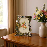 Enamel Cartoon Metal Photo Frame, New Chinese Style Tabletop Frame
