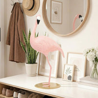 Resin Flamingos Ornament Creative Design Resin Flamingos-Themed Ornament for Living Room, Bedroom