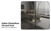 Acrylic Display Cabinet Light Luxury Design Colored Acrylic Cupboard Minimalist Design Translucent Sideboard for Collectors, Entryway, Bedroom