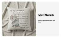 Linen Text Pillow Sham Machine Washable Family Gift Pillow Cover Zipper Farmhouse Design Cushion Cover for Daughter, Friends
