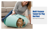 Flower-Shaped Feline Tunnel Year-Round Use Pet Bed Detachable Design Easy to Clean for Felines, Kittens, Indoors, Living Room