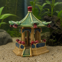 Aquarium Landscape Ceramic Pavilion Ornament for Fish Tank Decor