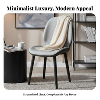 Upholstered Shell Chair Nordic Aesthetic Household Furniture Sturdy Frame