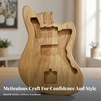 Pre-Drilled Holes Alder Guitar Body Blank Offset Style Electric Guitar Body Blank Visible Wood Grain