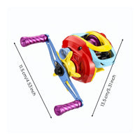 Baitcaster Reel Electromagnetic Brake Compact Design Baitcaster Anti Line Tangle