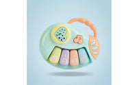 Piano Toy with Handle Light-up Handheld Piano Portable for Little Ones, Infants, Diaper Bag, Nursery