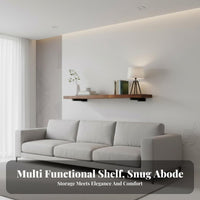 Single board storage shelfSaving Display shelf Minimalist Design for Homeowners