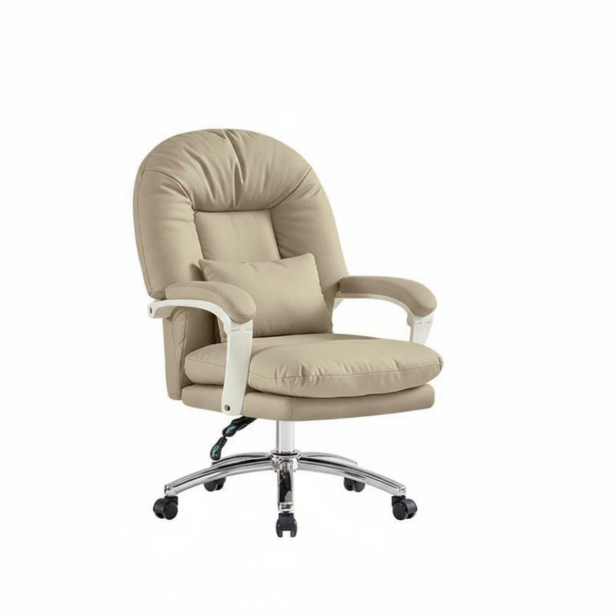 Reclining Chair with Footrest Thick Cushioning Highspine Reclining Seat with Footrest Ergonomic Design Padded Armrests