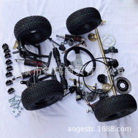 DIY Off-Road Kart Steering Front Suspension and Rear Axle Disc Brake Kit