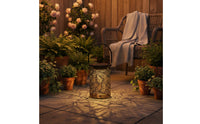 Solar Projection Lantern Rustproof Hollow Metal Shadow Lamp No Wiring Required