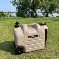 Portable Camping Water Tank with Wheels and Faucet