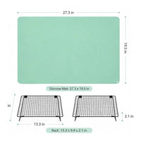 Tie Dye Kit with Silicone Mat Waterproof Dyeing Rack Set Easy to Clean