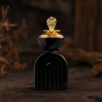 Ceramic Scent Holder with Metal Lid Decorative Ceramic Censer with Metal Cover Tabletop Arch Scent Holder For