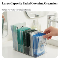 Partitisingled facial covering Storage Box Large Capacity facial care holder Space-Saving