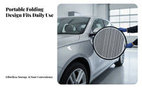 Built-in Handle Round Reflective Inspection Board Compact Foldable Damage Inspection Board