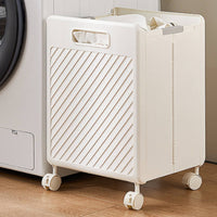 Foldable Laundry Basket Plastic Rolling Laundry Basket Easy to Move