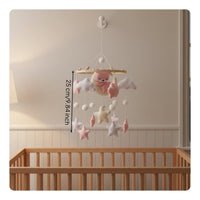 Textile Crib Mobile Nordic Design Infant Decor Easy to Install for Newborns