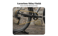 Cycle Chain Anti-Rust Gold Bike Chain Drivetrain Component Effortless Shifting High Strength for Cyclists, Trail Riding