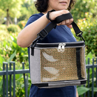 Portable Bird Cage Shoulder Bag, Transparent Bird Cage for Small Animals, Medium Size Pet Bird Cage and Bird Carrier for Car