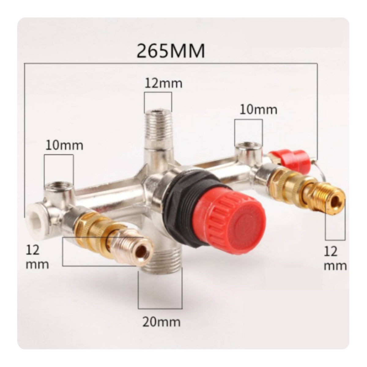 Direct Connection Air Compressor Pressure Control Bracket Multiple Outlets Air Pump Valve Assembly Bracket Pneumatic Component for Workshop